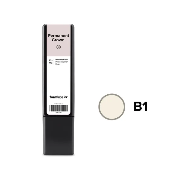 Permanent Crown B1 Resin (Form 3) 1 kg (0.7 L)