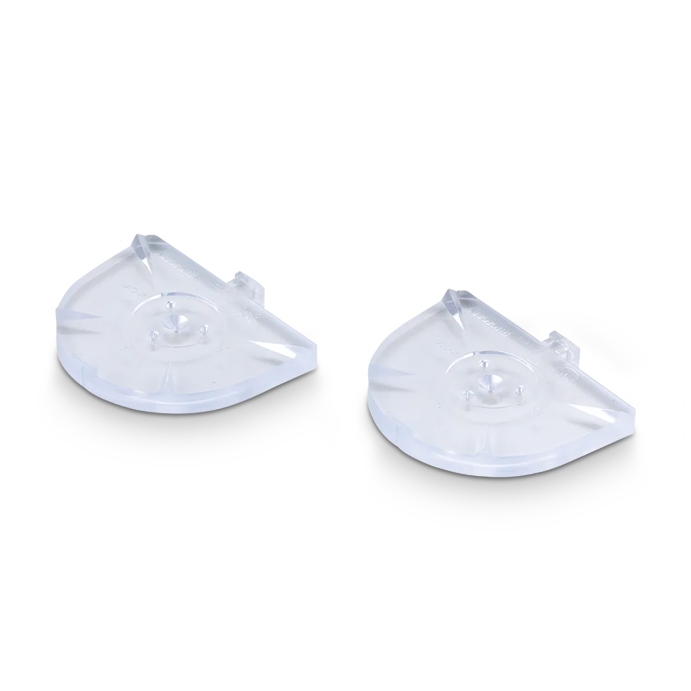 Giroform justeringsplatta L, transparanta, 2st