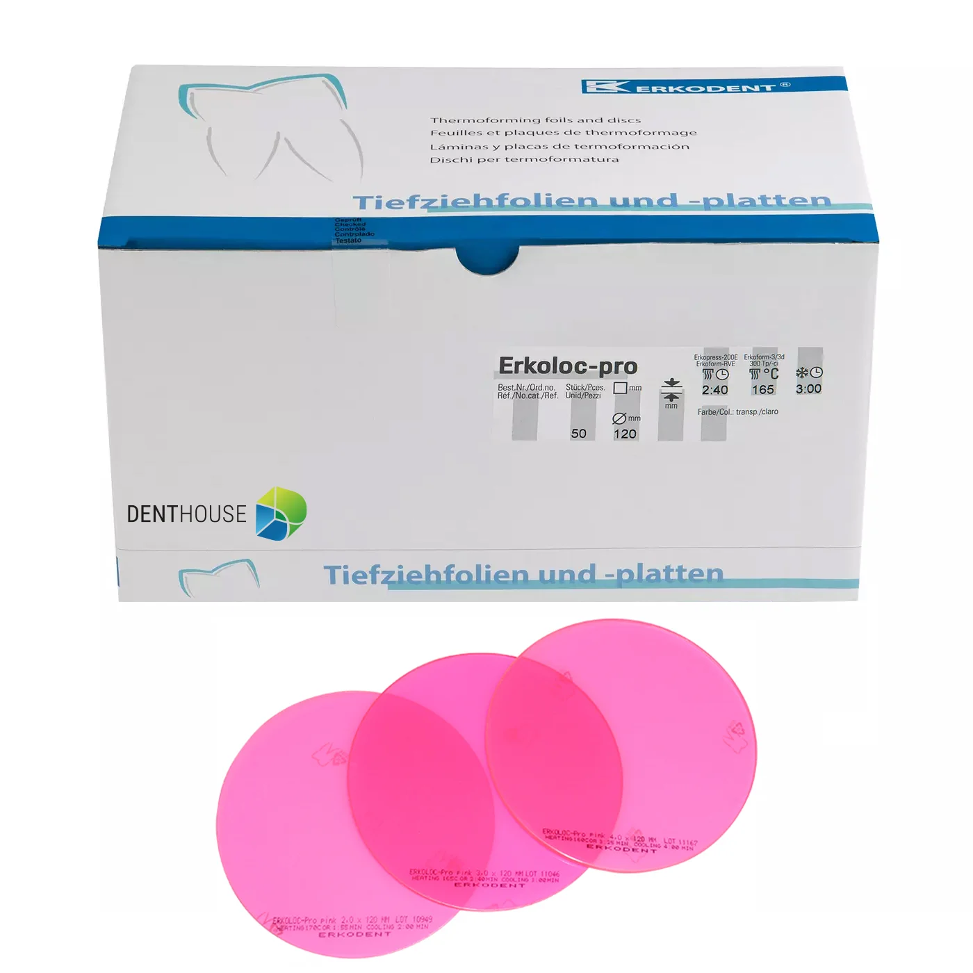 Erkoloc-pro pink, 3.00 mm, ò 120 mm 50 pieces