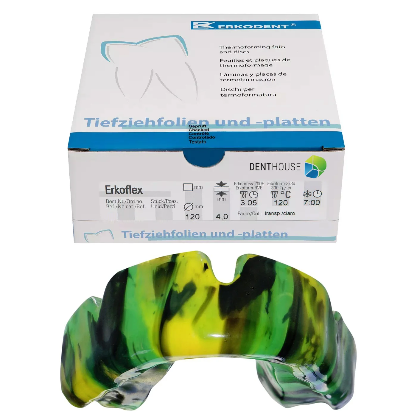 Erkoflex-freestyle, 4.00 mm, ò 120 mm, camouflage 5 pieces