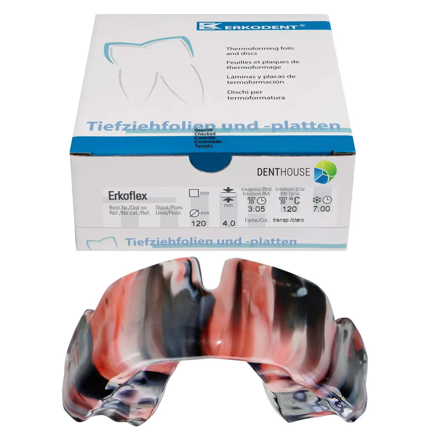 Erkoflex-freestyle, 4.00 mm, ò 120 mm, lava 5 pieces