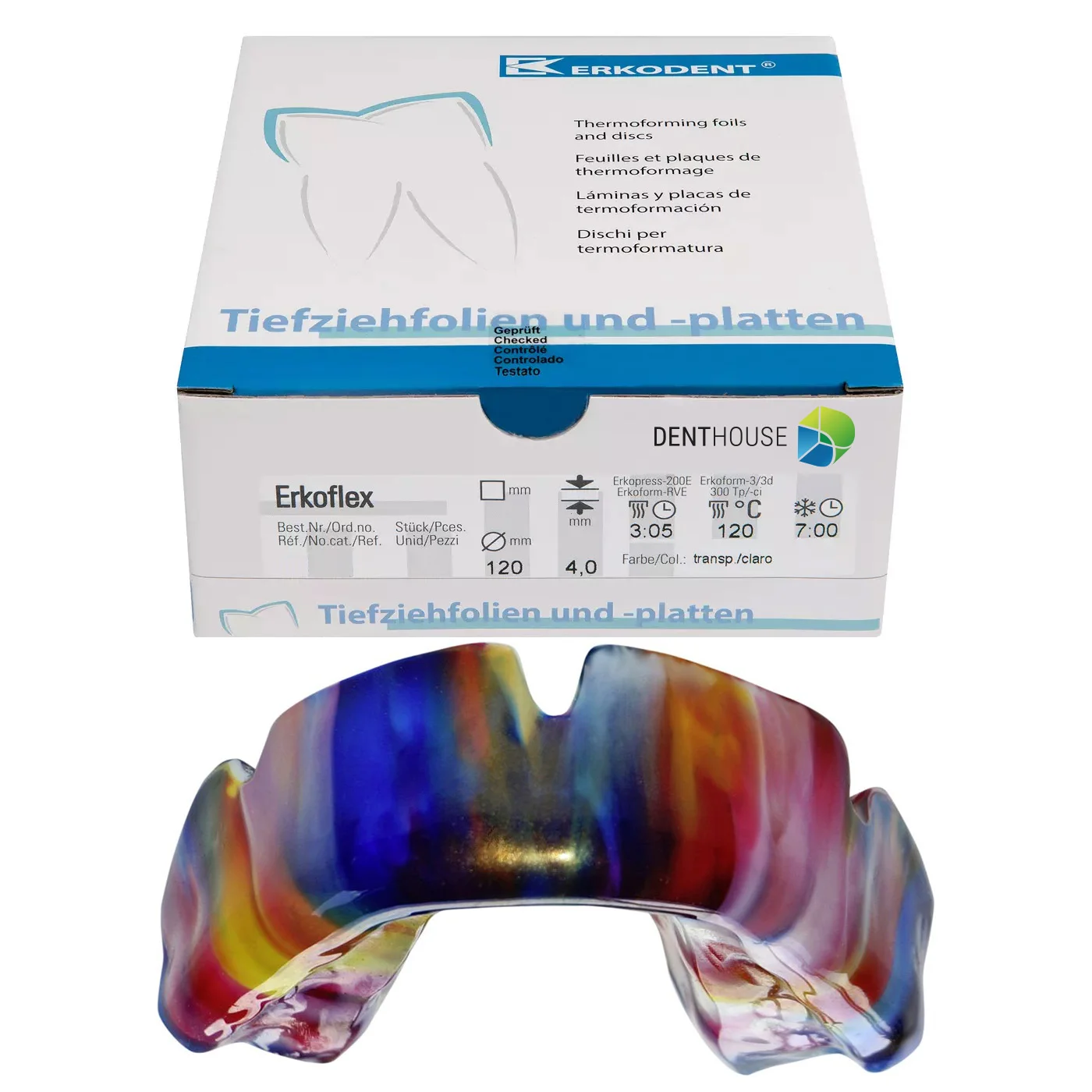 Erkoflex-freestyle, 4.00 mm, ò 120 mm, rainbow 5 pieces