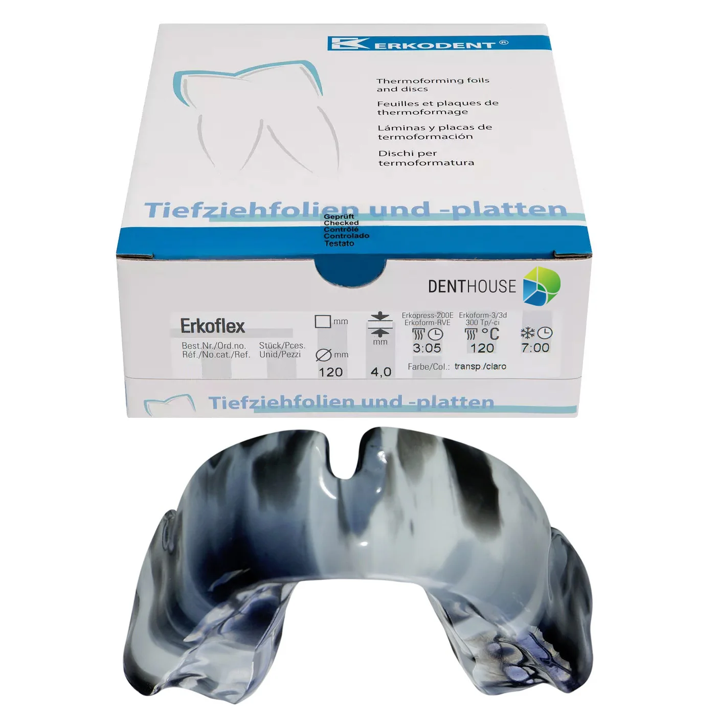 Erkoflex-freestyle, 4.00 mm, ò 120 mm, zebra 5 pieces