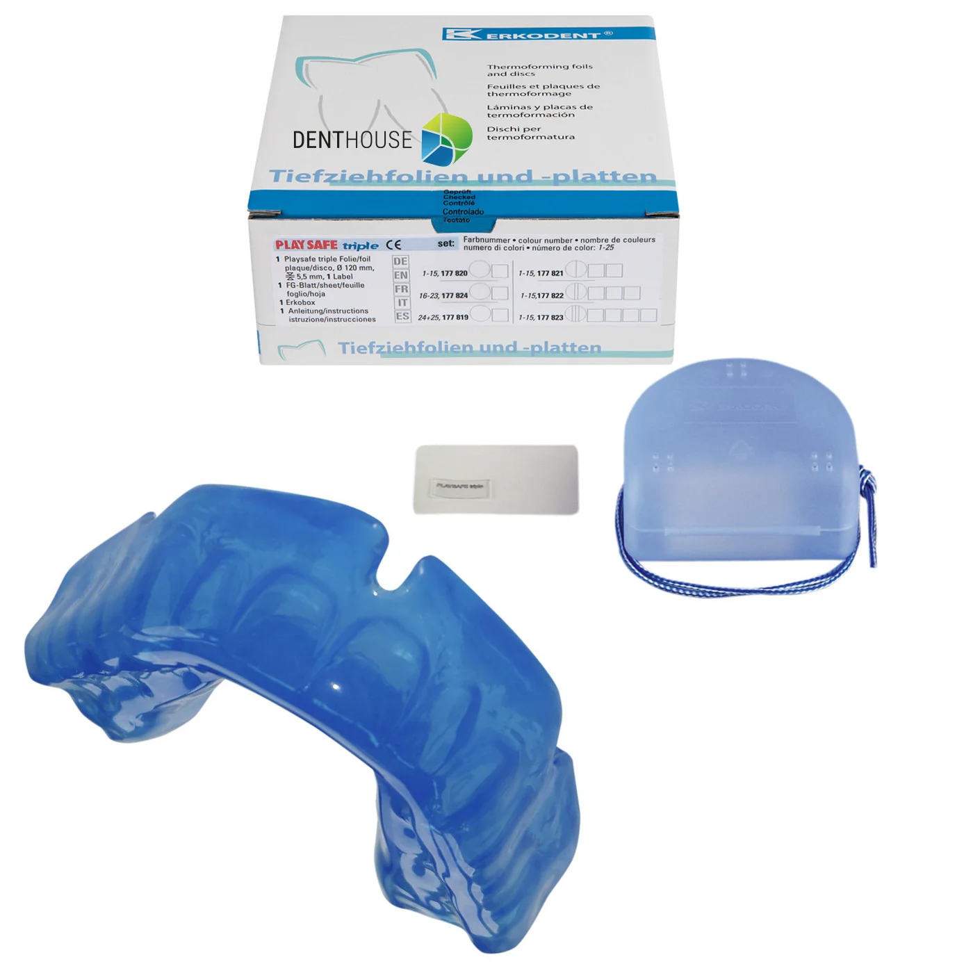Playsafe-triple set BrightBlue 1-pack