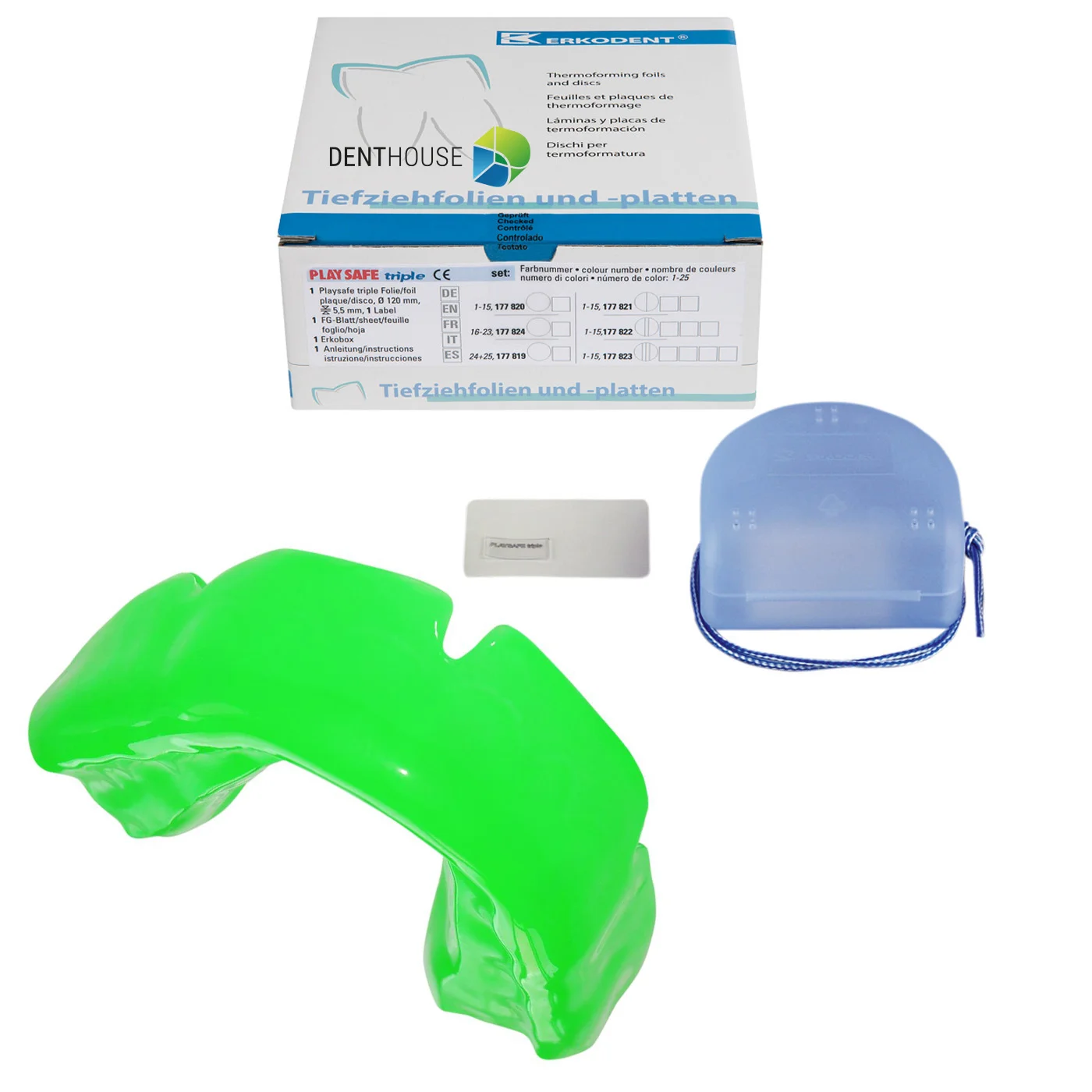 Playsafe-triple set Brightgreen 1-pack