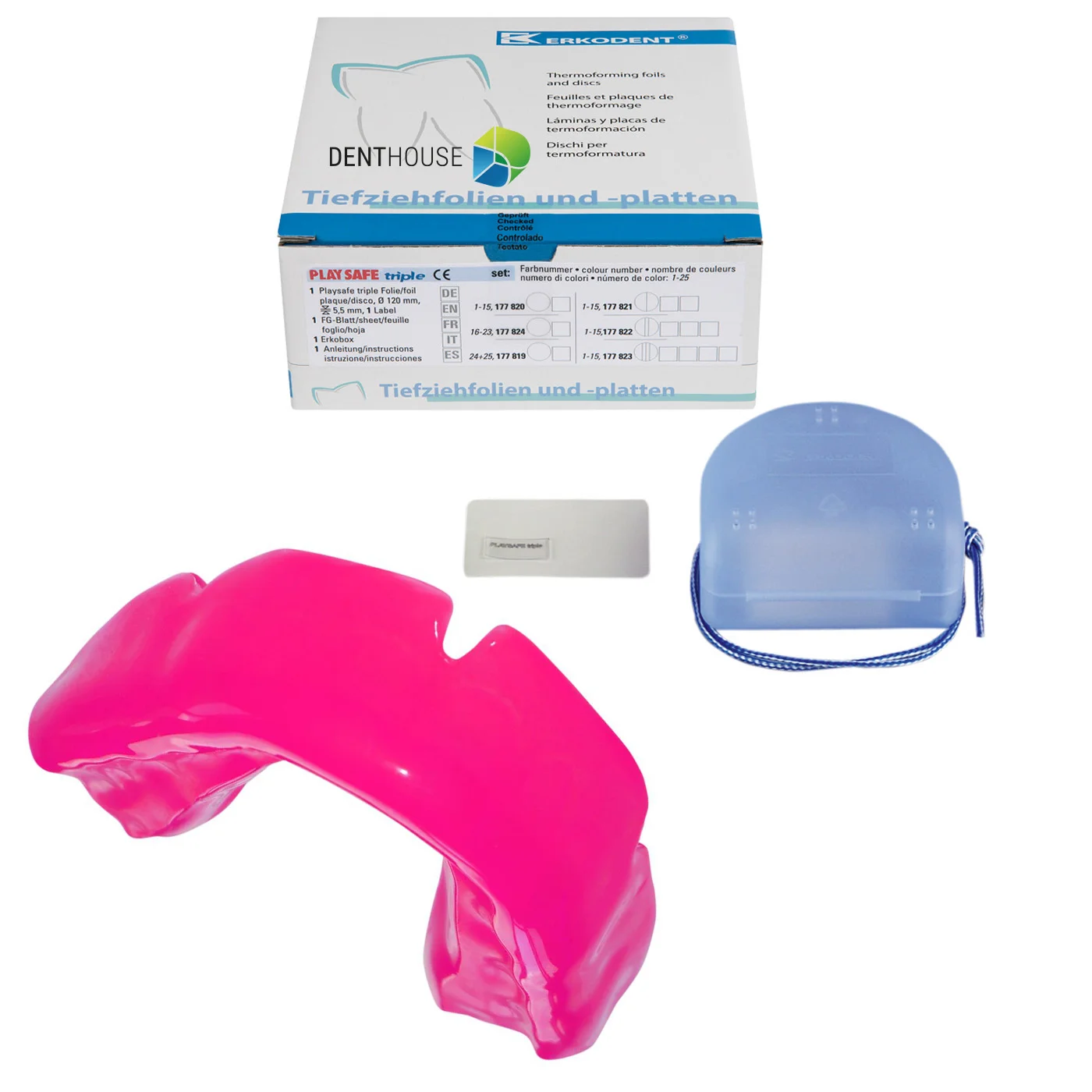 Playsafe-triple set Bright pink 1-pack