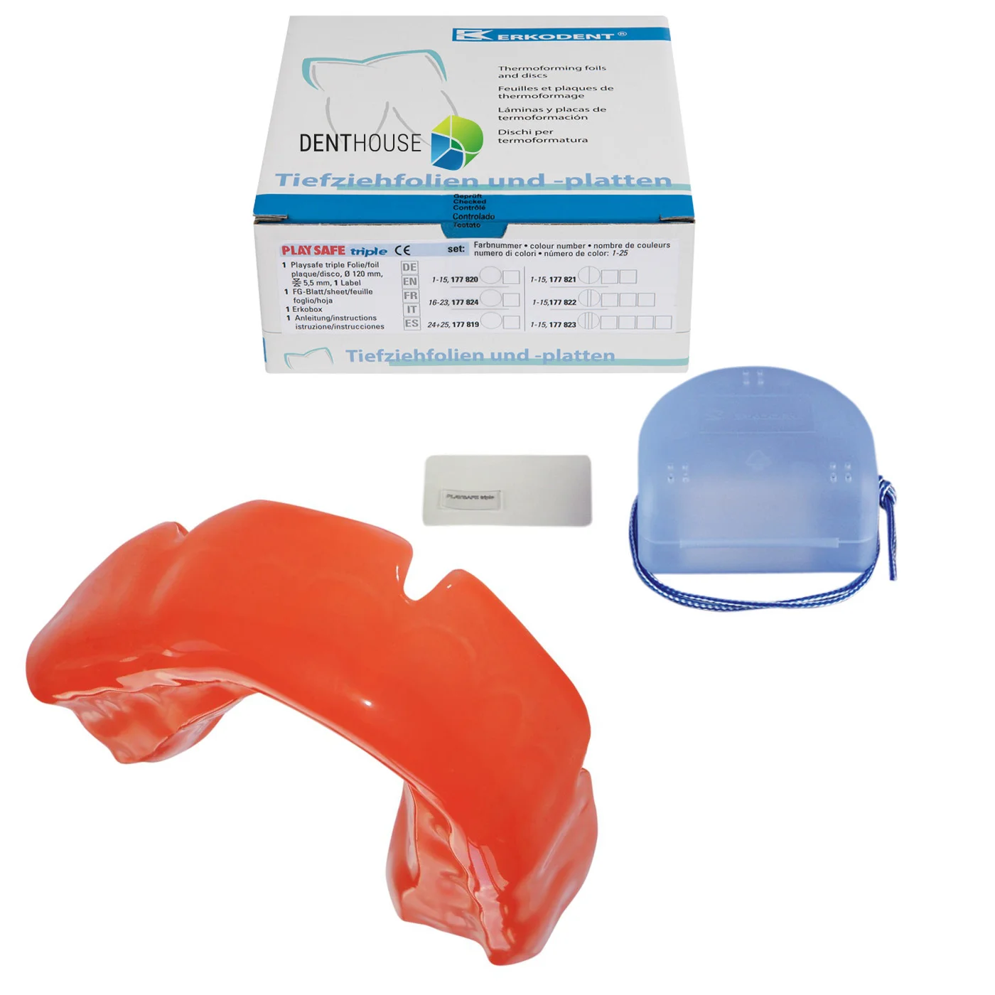 Playsafe-triple set Brightred 1-pack