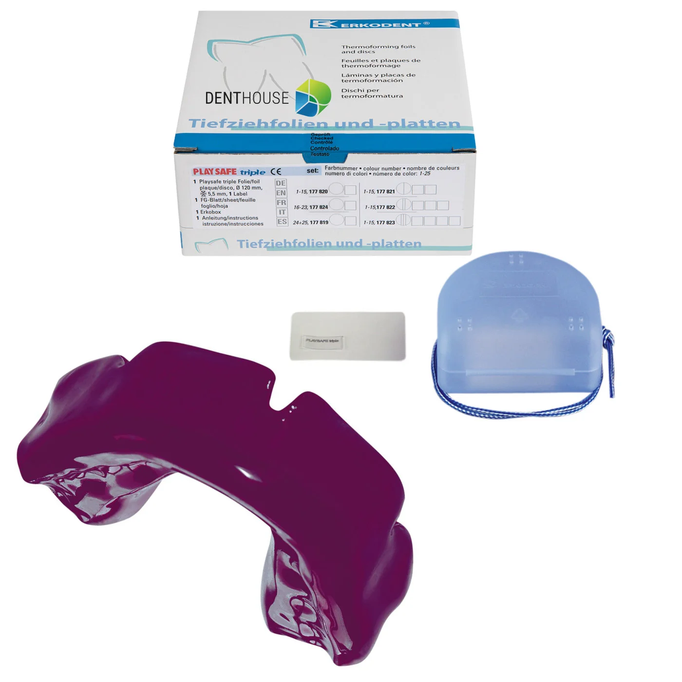 Playsafe-triple set Maroon 1-pack