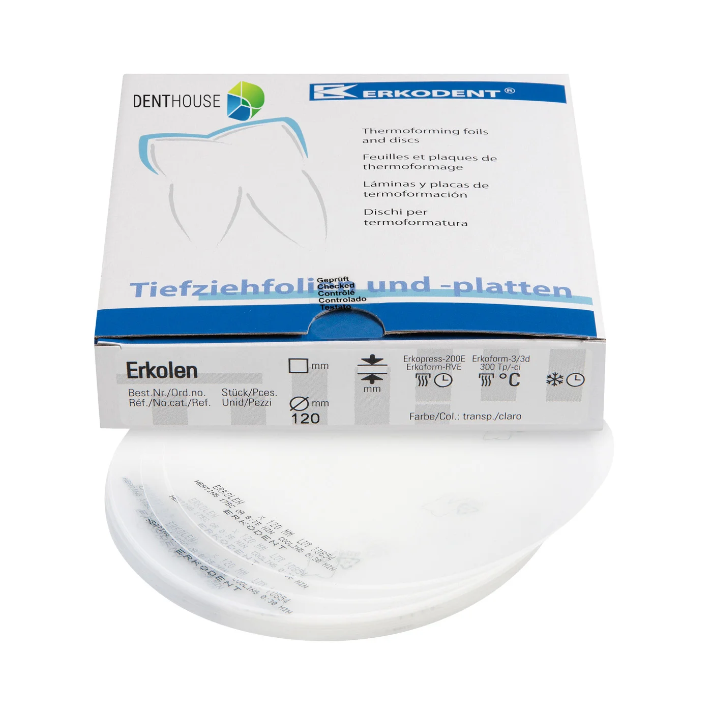 Erkolen, 1.50 mm, ò 120 mm, transparent 10 pieces