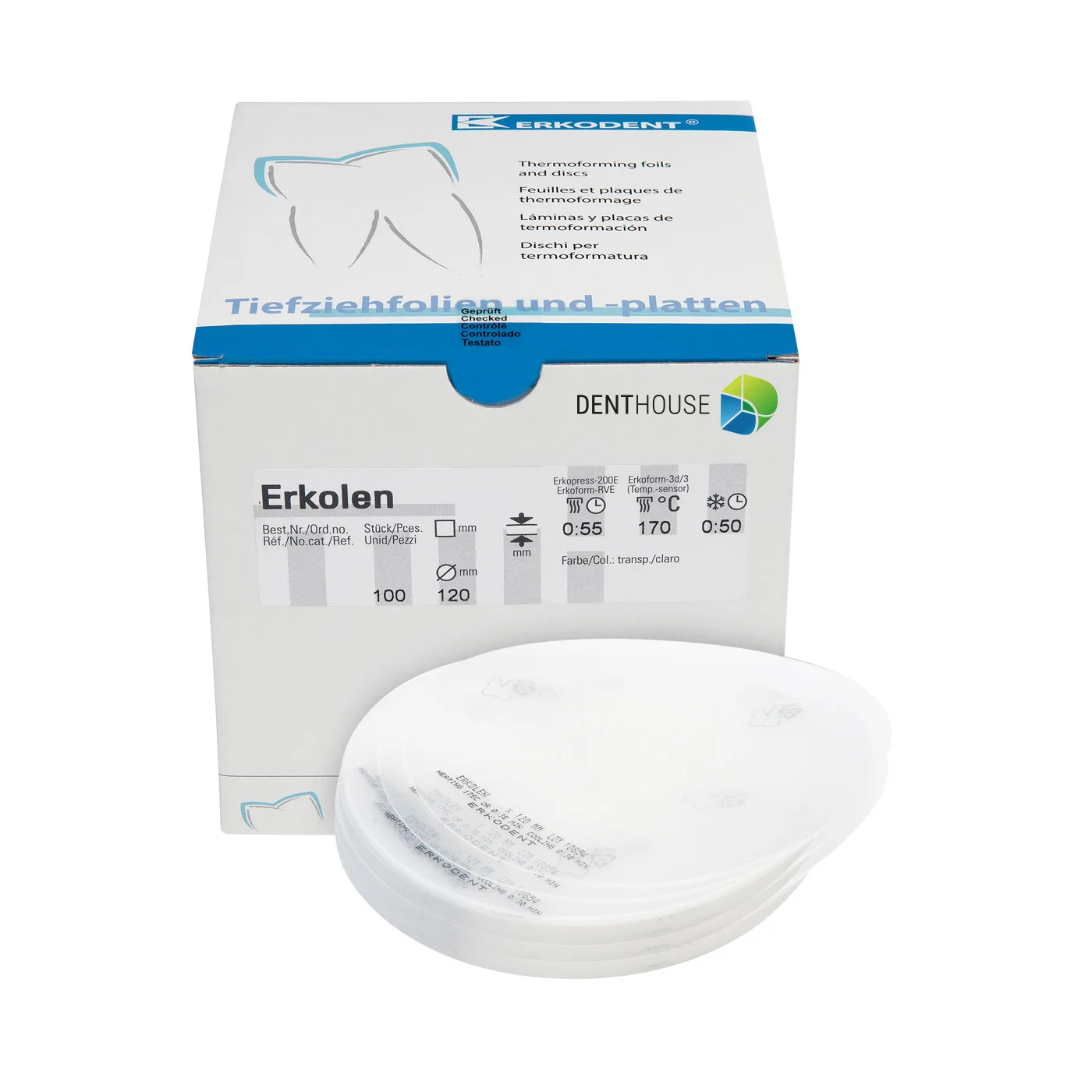 Erkolen, 2.00 mm, ò 120 mm, transparent 50 pieces