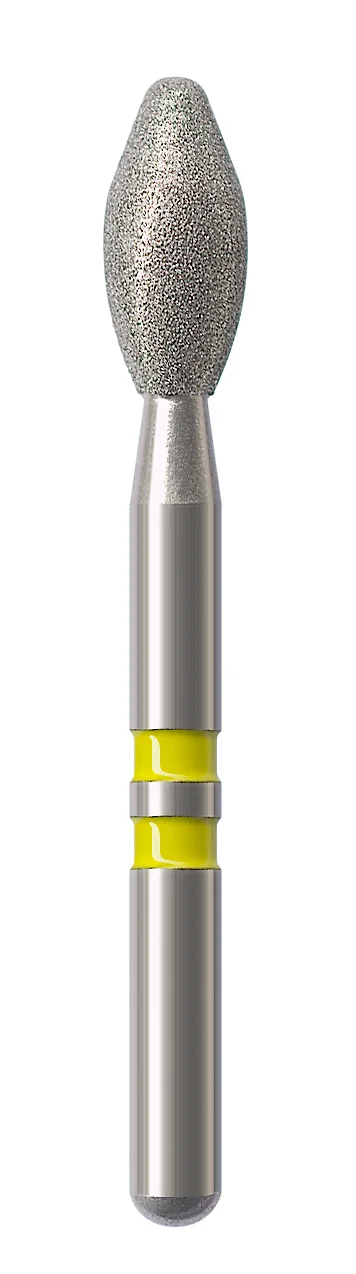 NTI - Diamantfräs zirkon Z-Cut- K369-025SF-FG- 5-pack, gul=superfin