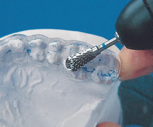 Korsskuren hårdmetallfräs med päronform, 1st