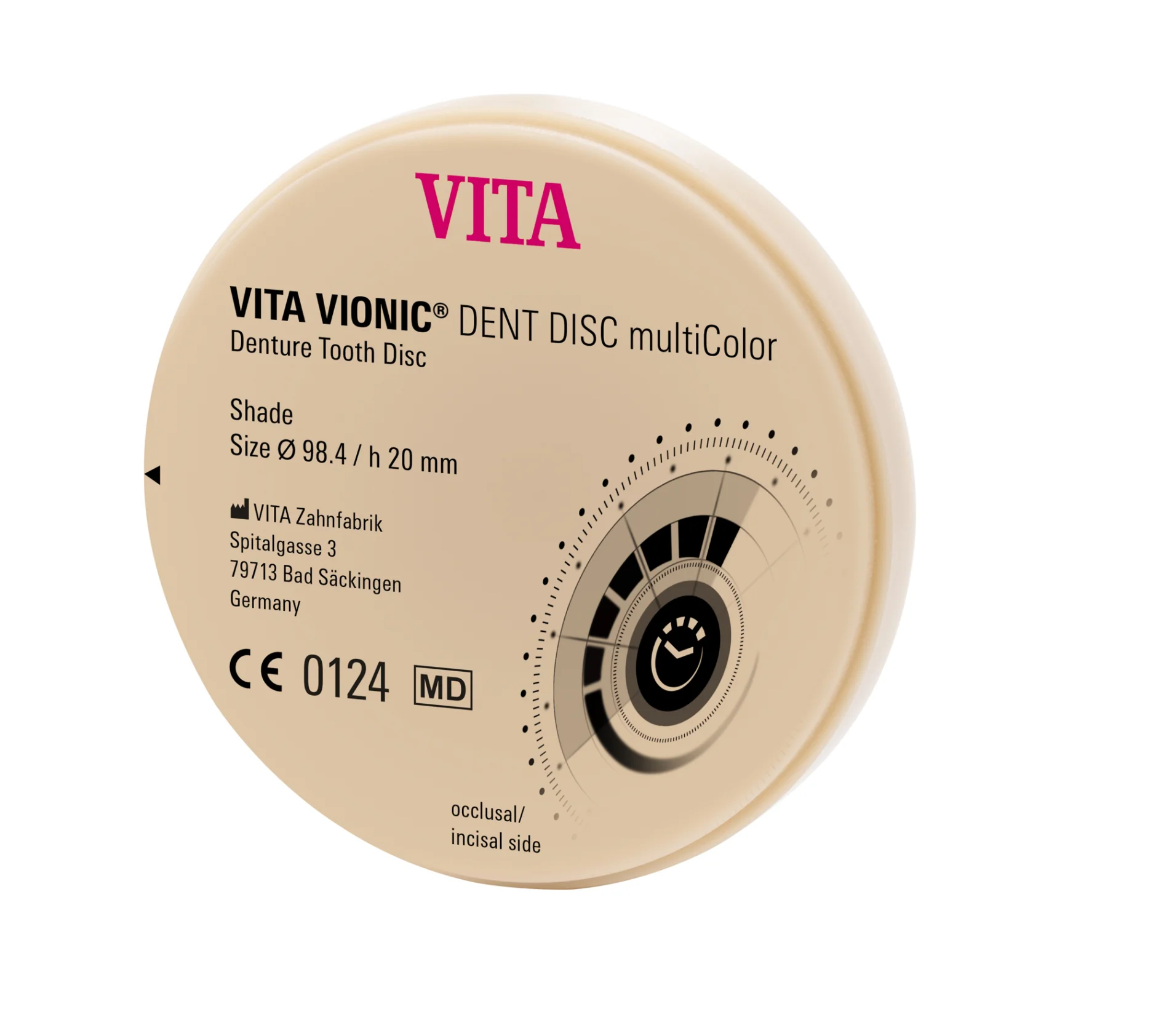 VITA VIONICÂ® DENT DISC multiColor, B3, Ã 98.4 x h 20 mm, 1 pc.