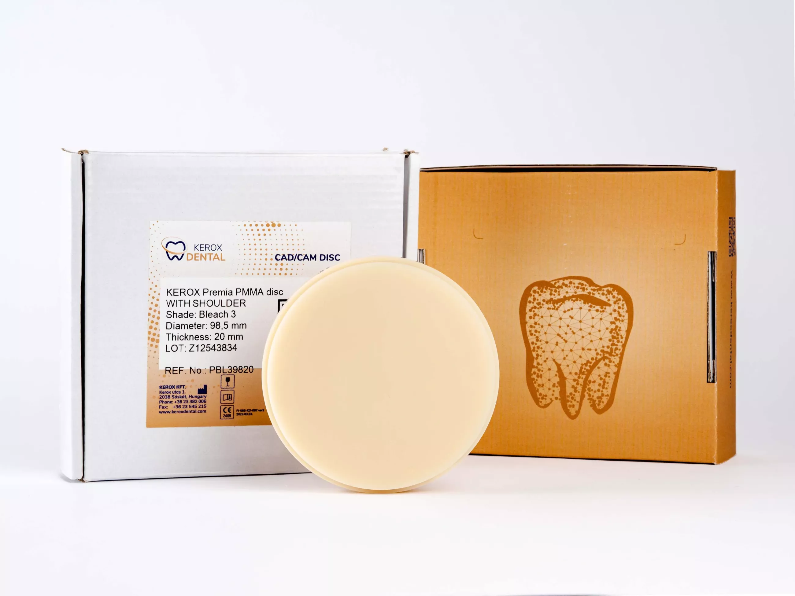 KEROX-Premia PMMA  Tandfärgad 20mm