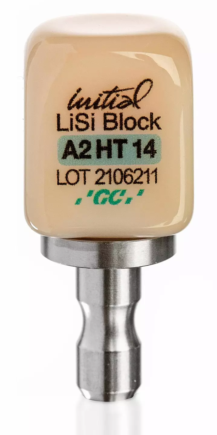 GC Initial LiSi Block, CEREC, Size 14, A2  HT