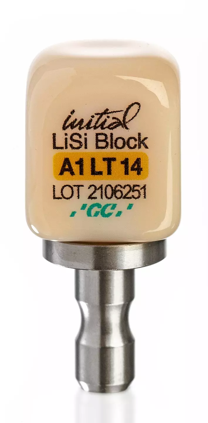 GC Initial LiSi Block, CEREC, Size 14, A1  LT