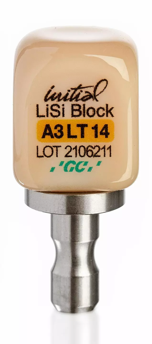 GC Initial LiSi Block, CEREC, Size 14, A3  LT