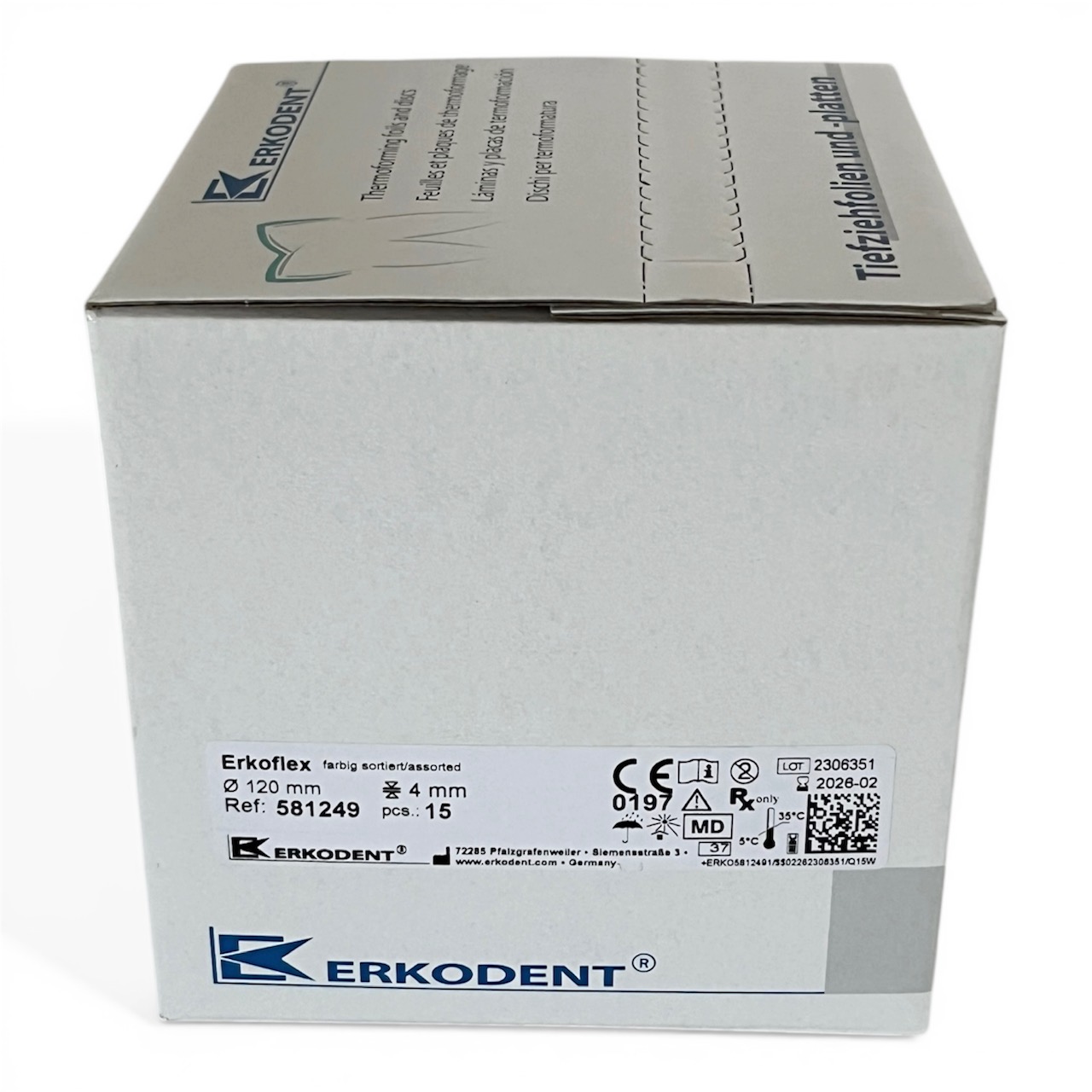 Erkoflex, 4.00 mm, ò 120 mm, assorted 15 pieces