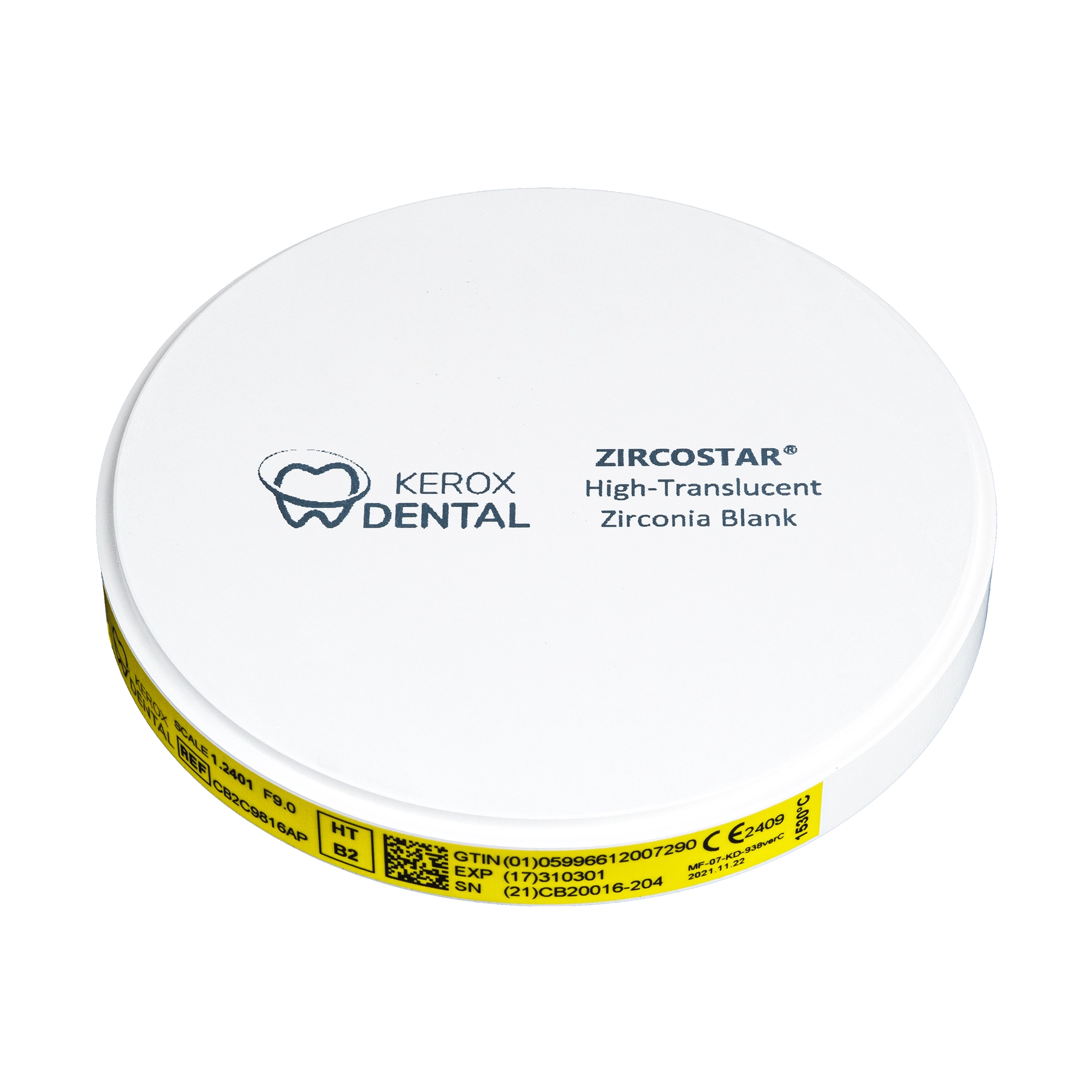 KEROX ZIRCOSTAR High Translucent- A1- 12mm