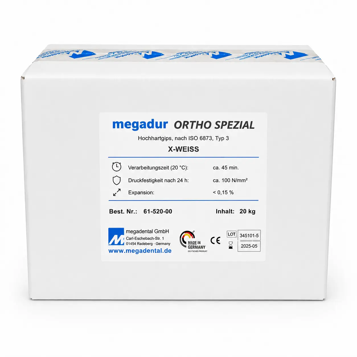 Megadur ORTHO SPEZIAL, X-vit, Typ 3. 20kg