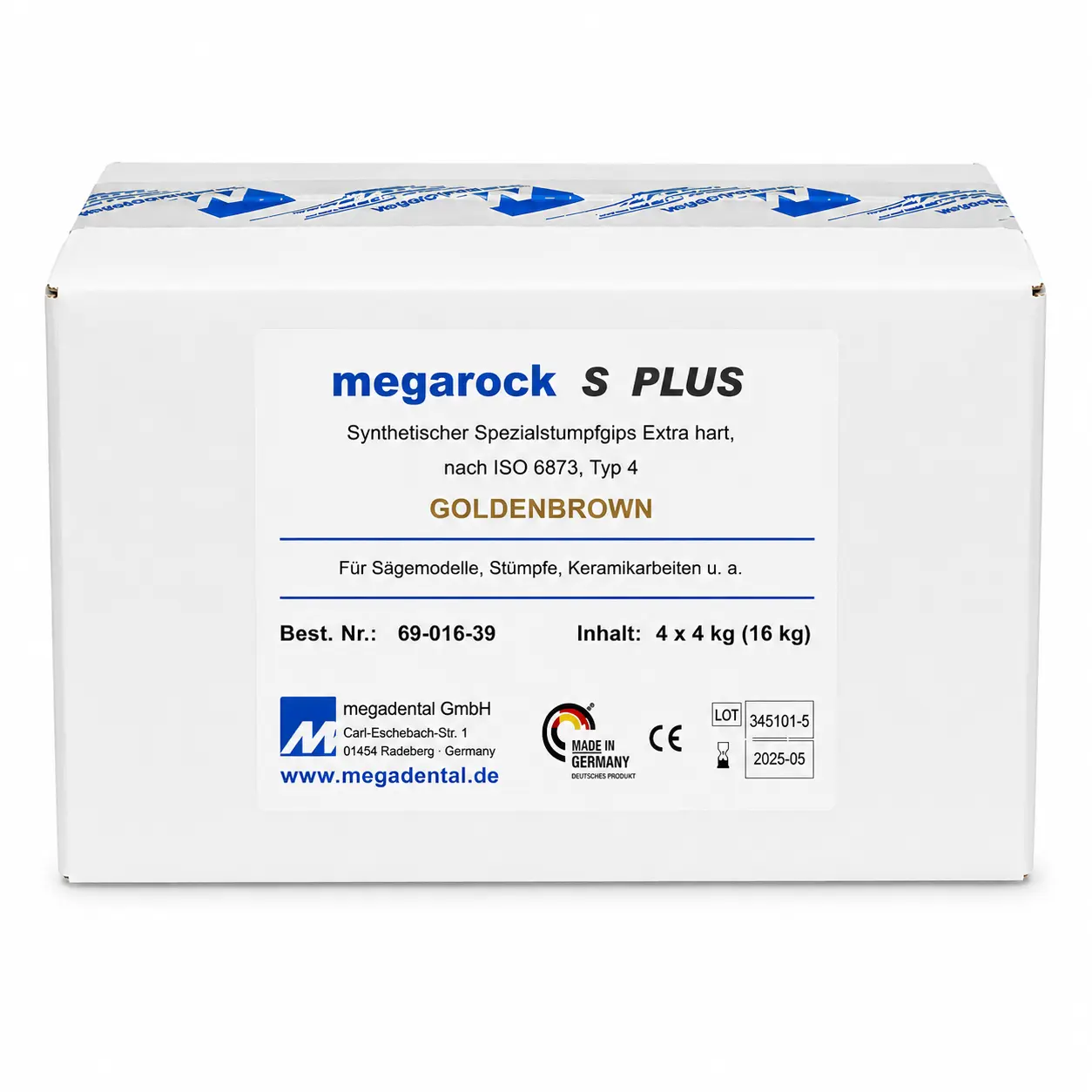 Megarock S PLUS klass 4 (4x 4 kg) / Goldenbrown