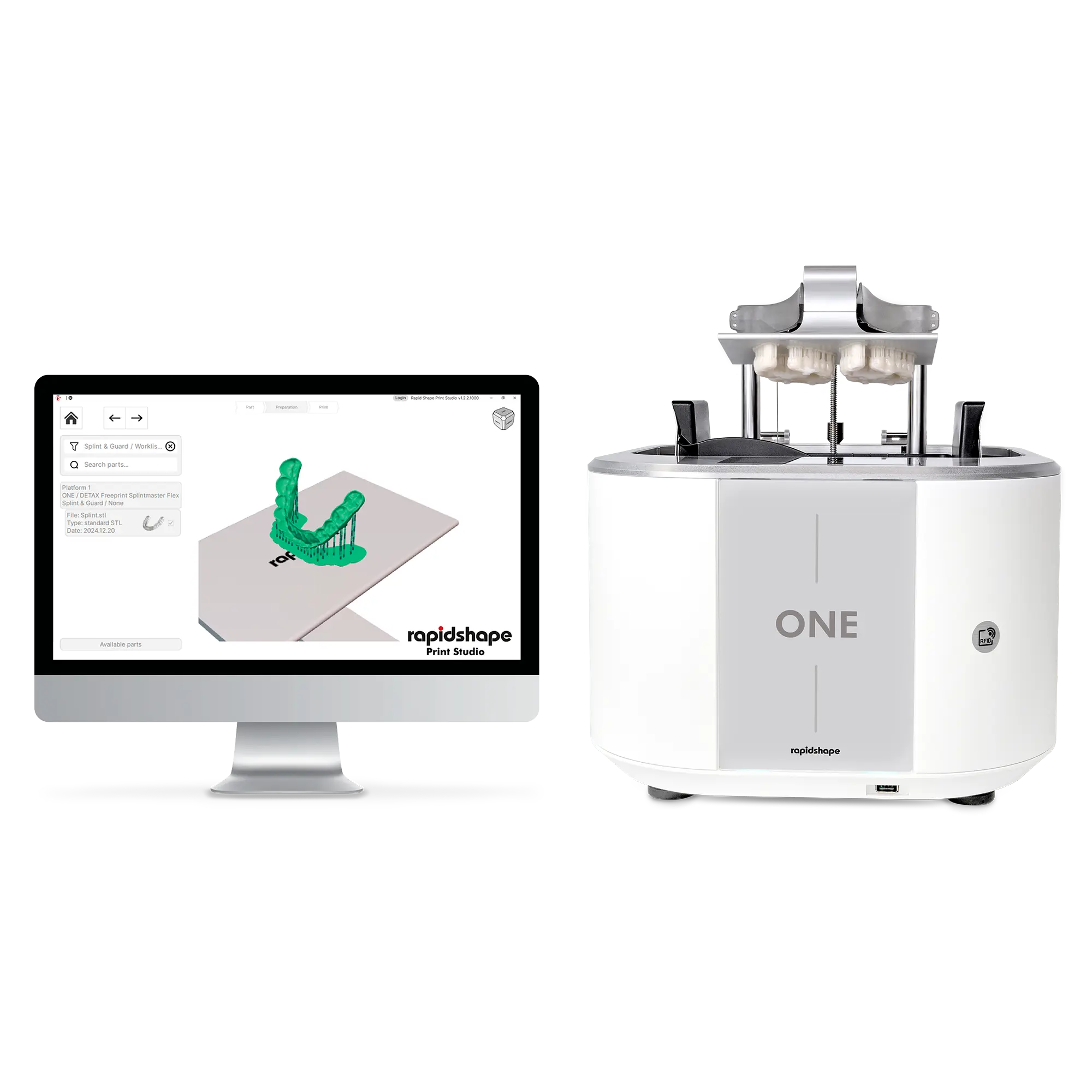 Rapid Shape ONE + WASH + CURE + 1 Year CARE PLUS (Bundle package)