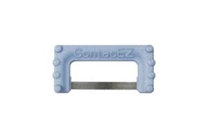 ContacEZ blå, smalt subgingivalt strips, 0,07 mm, sågtandat, 8 st