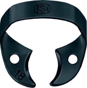 Kofferdamklammer svart #18