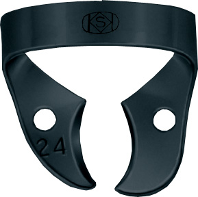 Kofferdamklammer svart #24