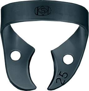 Kofferdamklammer svart #25