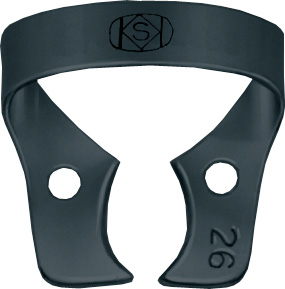 Kofferdamklammer svart #26