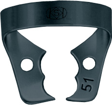 Kofferdamklammer svart #51