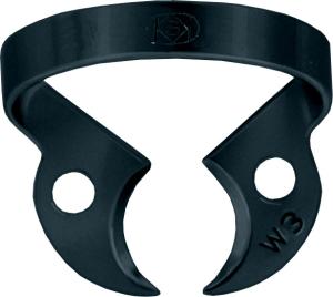 Kofferdamklammer svart #W3