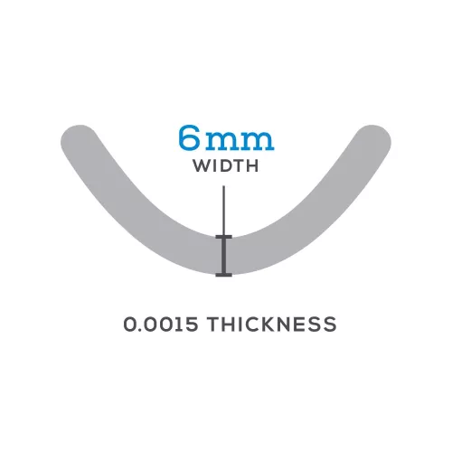 Greater Curve Micro standard bands, 6 mm, 50st