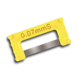 ContacEZ IPR Starter gul, 0,07 mm, enkelsidig, sågtandad, 8 st/frp