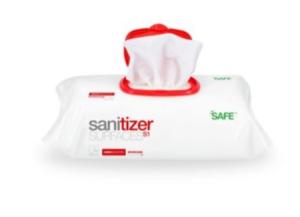 SaniSwiss Ytdesinfektion våtservetter 2-i-1, 6fp/ kartong