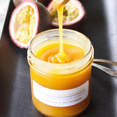 Passionfruit caramel sauce