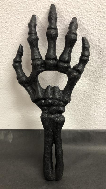 Kapsylöppnare skeletthand Svart