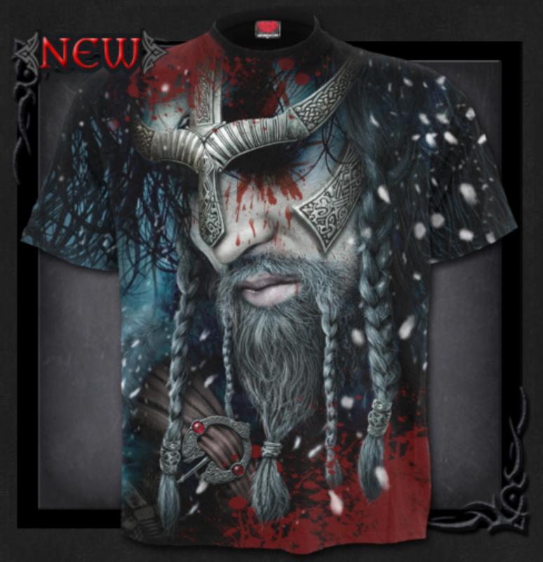 T-shirt, Spiral, Viking Wrap Allover