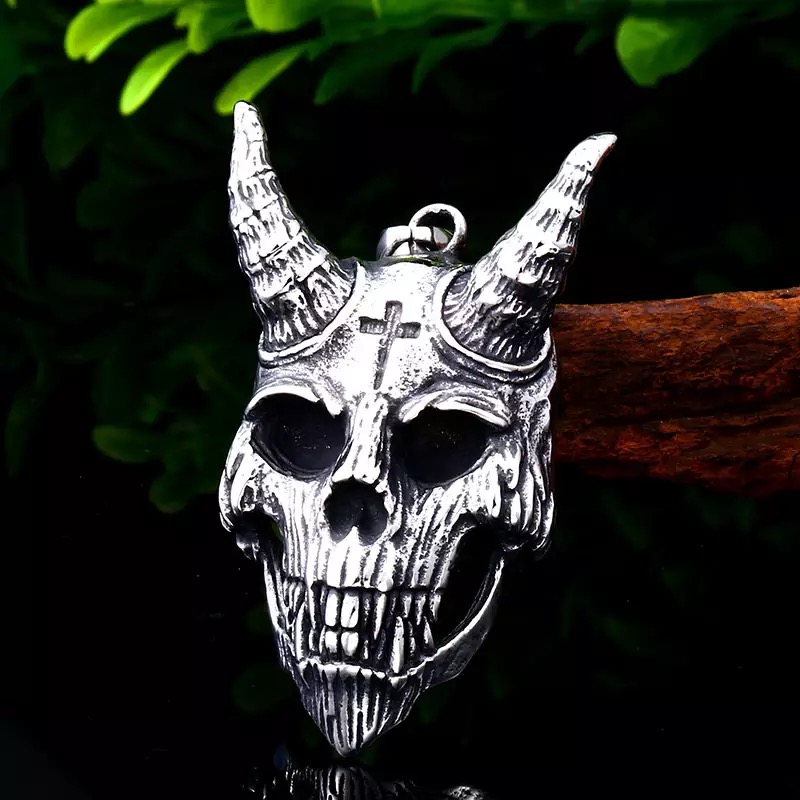 Halsband Satanic Devil, rostfritt stål