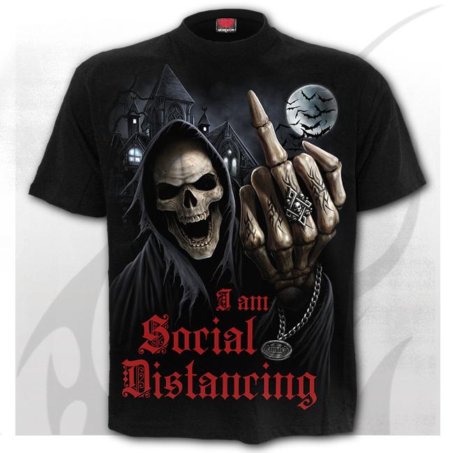 T-shirt, S-4XL, Social Distance-Lockdown 2020