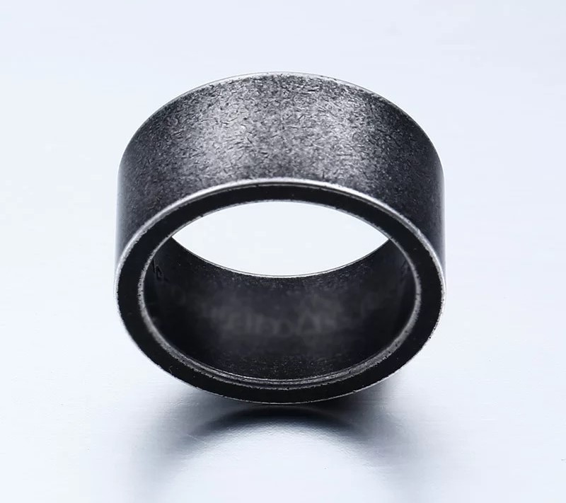 Ring i Titanium, Grå/svart