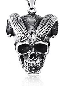 Halsband Devil Skull, rostfritt stål