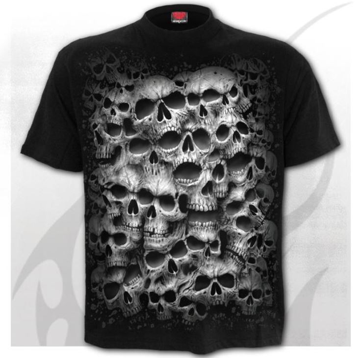 T-shirt, Spiral, Twisted Skulls, S-4XL