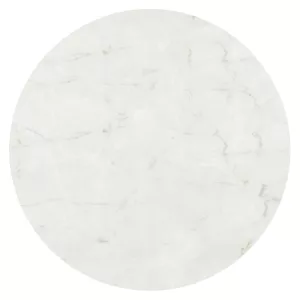 Marble Bianco bordsskiva med marmor mönster och rund från Werzalit.
