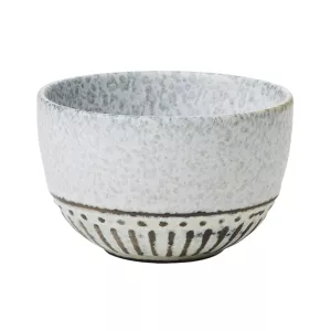 Antonia skål av stengods som är 11 diameter cm från Affari of Sweden med grå/elfenben färg.