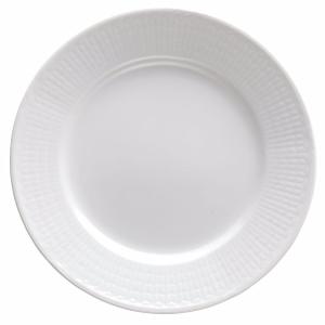 Swedish Grace, flat tallrik, 21 diameter cm, Snö - 6 st/fp