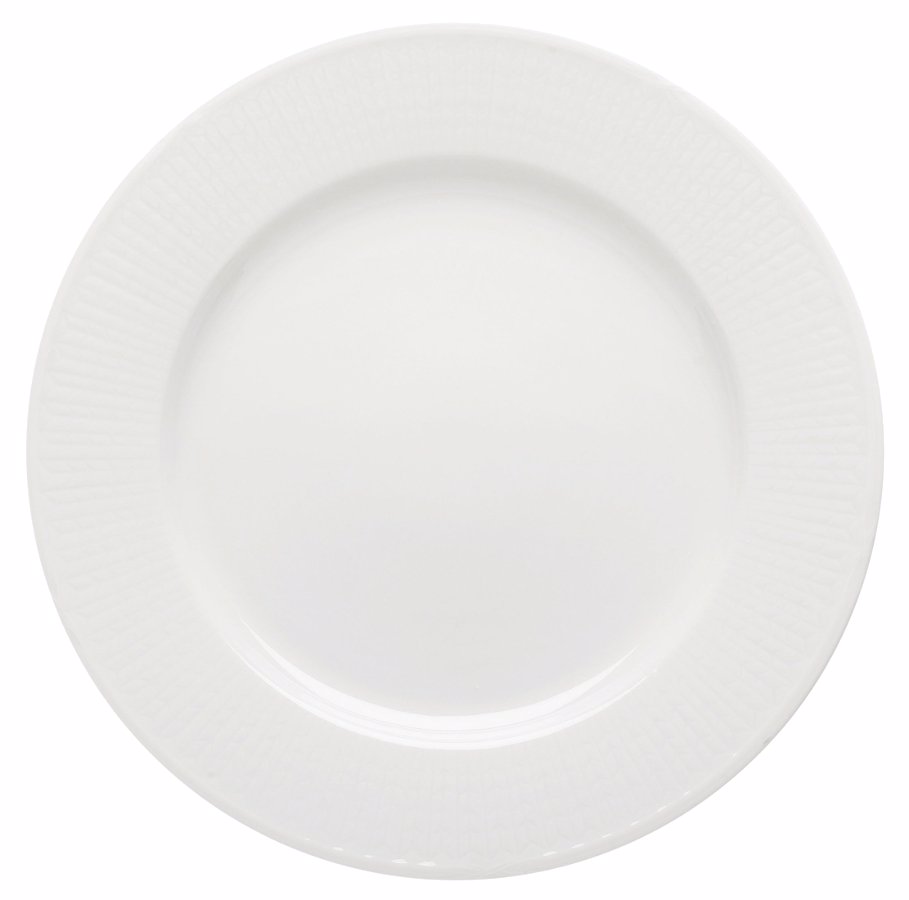 Swedish Grace Snö, flat tallrik, 17 diameter cm - 6 st/fp