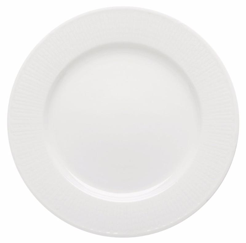 Swedish Grace Snö, flat tallrik, 17 diameter cm - 6 st/fp