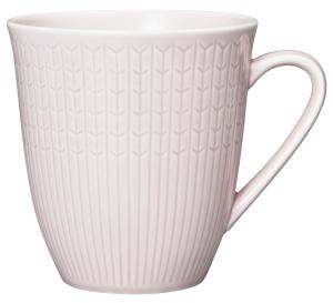 Swedish Grace, mugg med öra, 50 cl, Ros - 6 st/fp